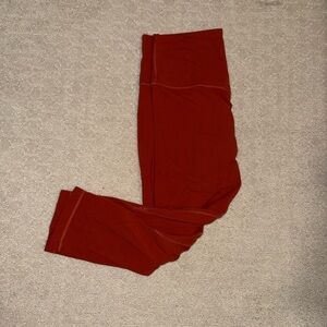 Red-Orange Lululemon Leggings